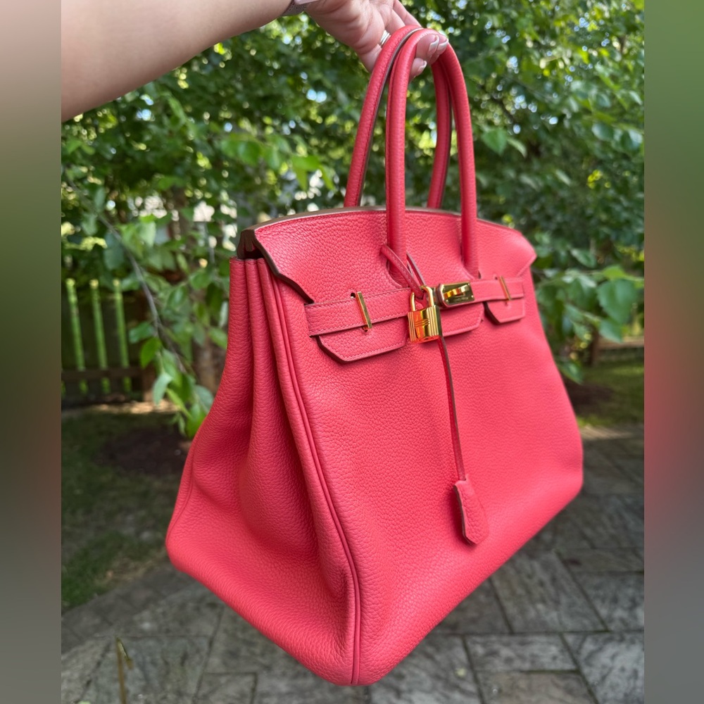 ✨🛍️ Hermes Birkin 35 Handbag Coral - Picture 2 of 11